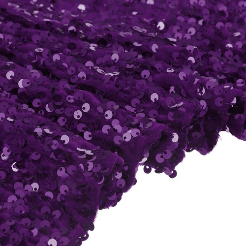 Sequin fabric purple yard - 1,