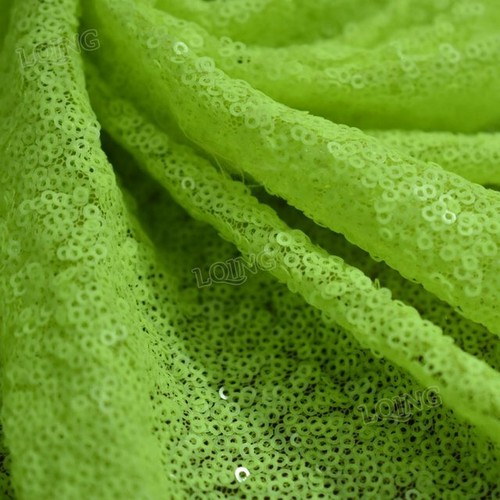 Green matt sequin - sequin, fabric