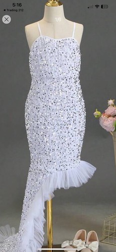 White velvet sequin - white,