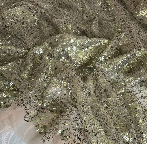 2metres khaki green sequin - green,