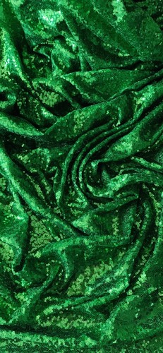 Emerald green sequin tulle - emerald,