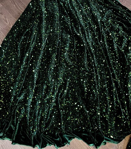 Bottle green sequin - 1,
