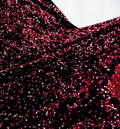 Half meter maroon sequin - half,