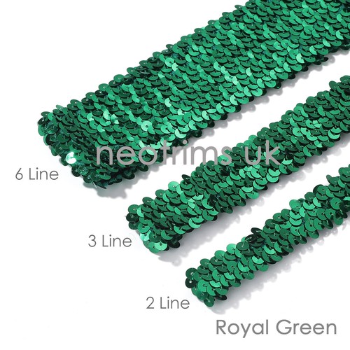 Elasticated stretch sequin - stretch,