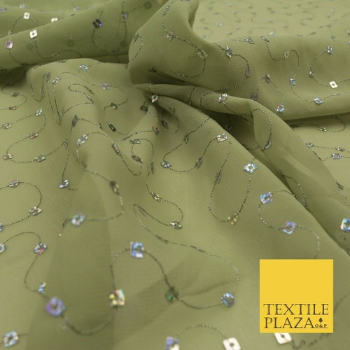 Green hologram square sequin - square,