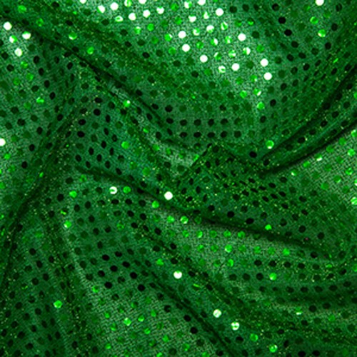 Emerald green sequin fabric - green,