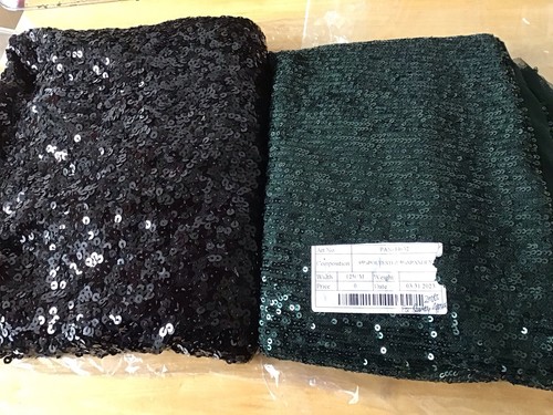 Sequin fabric mesh black - sequin,