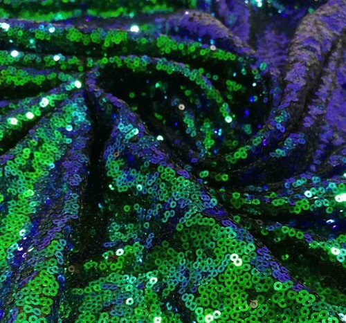 Green blue iridescent hologram - blue,