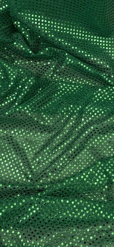 Emerald green sequin fabric - green,